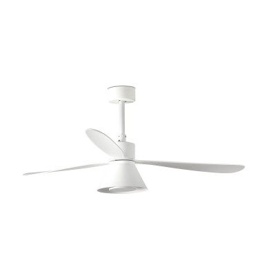 Faro - Indoor - Ventilateurs - Amelia Cone LED VE - Ventilateur avec lumière - Blanc opaque - Dynamic White