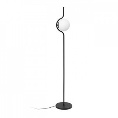 Faro - Indoor - Whizz - Le Vita PT LED - Lampadaire design avec sphère en cristal - Noir mat - LS-FR-29698 - Très chaud - 2700 K - Diffuse