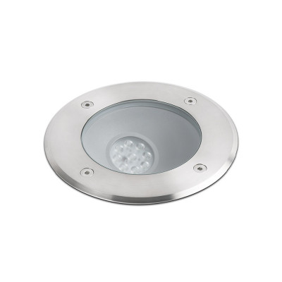 Faro - Outdoor - Tecno - Salt FA LED - Marqueur d'extérieur carrossable LED en acier - Nickel mat - LS-FR-70591 - Blanc chaud - 3000 K - 45°