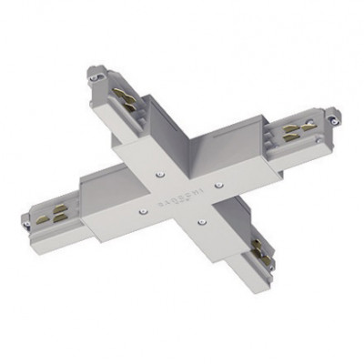i-LèD Maestro - Accessories i-LèD - Jointure 81063 - Joint électrique en forme de X - Blanc - LS-LL-81063