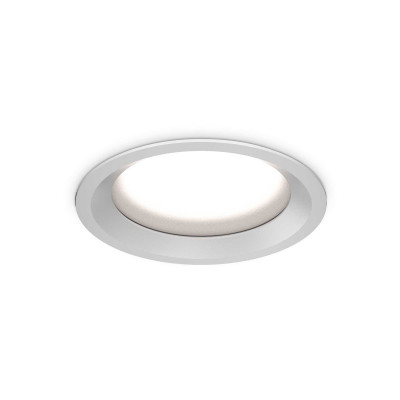 Ideal Lux - Downlights - Basic FA IP65 28W R - Spot encastrable au plafond rond - Blanc - LS-IL-312132 - Blanc chaud - 3000 K