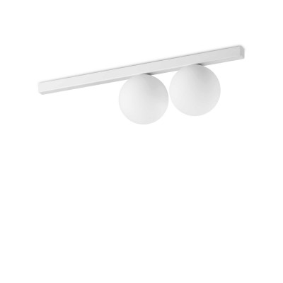 Ideal Lux - Bunch - Binomio PL2 - Lampe de plafond ou murale à deux lumières - Blanc - LS-IL-328430