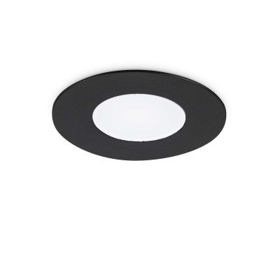 Ideal Lux - Downlights - Chill FA - Spot rond à encastrer au plafond ou au mur - Noir - 100°