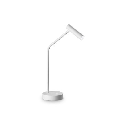 Ideal Lux - Office - Easy TL - Lampe de table minimal - Blanc - LS-IL-295510 - Blanc chaud - 3000 K - 36°