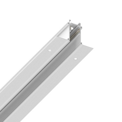 Ideal Lux - Accessoires pour lampes - Ego Profile Rec Easy 2m - Profil linéaire encastrable - Blanc - LS-IL-320502