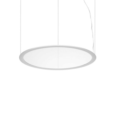 Ideal Lux -  - Orbit SP D63 - Suspension circulaire LED - Blanc opaque - LS-IL-327990 - Blanc chaud - 3000 K - Diffuse