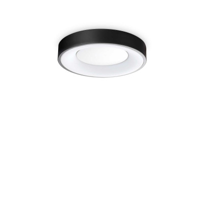 Ideal Lux - Essential - Planet PL D30 - Appliqeu murale ou lampe de plafond - Noir mat - LS-IL-328140 - Blanc chaud - 3000 K - Diffuse