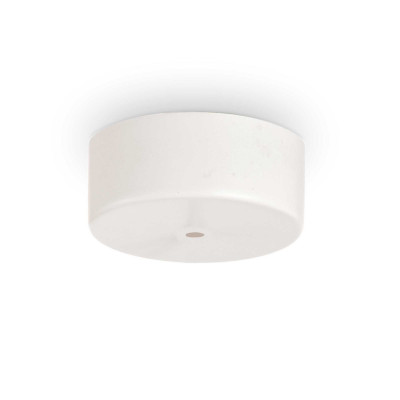 Ideal Lux - Accessoires pour lampes - Rosone magnetico 1L - Rosace ronde pour une lampe - Blanc - LS-IL-244235
