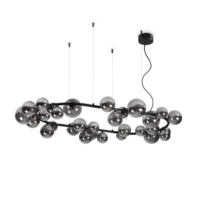 Ideal Lux - Bunch - Perlage SP 30L - Lustre moderne 30 lumières - Noir - LS-IL-296753