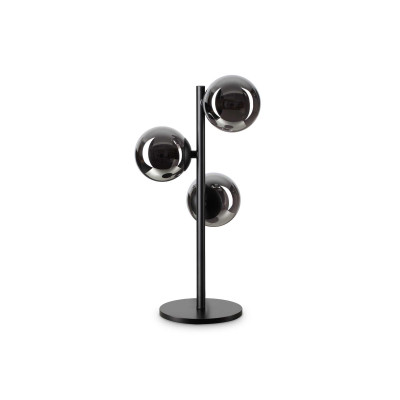 Ideal Lux - Bunch - Perlage TL3 - Lampe de table en verre et métal - Noir - LS-IL-292465