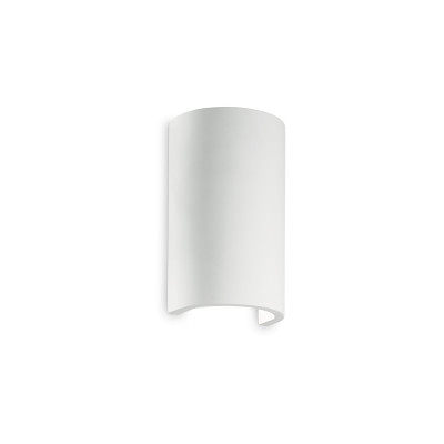 Ideal Lux - Minimal - Flash Gesso AP1 Round - Applique murale en plâtre - Blanc - LS-IL-214696
