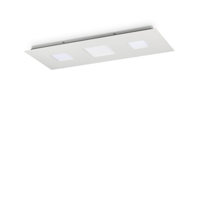Ideal Lux - Minimal - Relax PL S LED - Plafonnier LED - Blanc - LS-IL-255934 - Blanc chaud - 3000 K - Diffuse