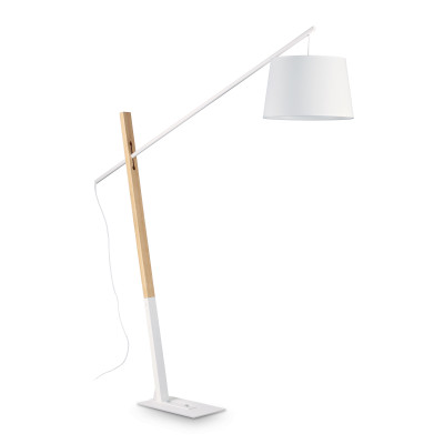 Ideal Lux - Nordico - Eminent PT1 - Lampe de sol moderne - Blanc - LS-IL-207582