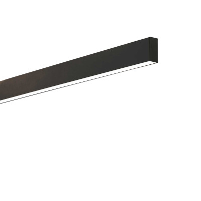 Ideal Lux - Office - Steel Wide PL - Plafonnier LED anti-éblouissement - Noir - LS-IL-270197 - Blanc chaud - 3000 K