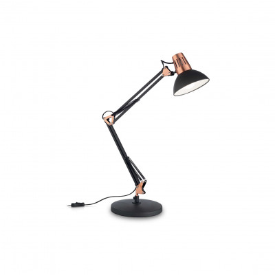 Ideal Lux - Office - WALLY TL1 - Lampe de bureau - Noir/Cuivre - LS-IL-061191