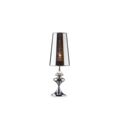 Ideal Lux - Smoke - ALFIERE TL1 SMALL - Lampe de chevet - Chrome - LS-IL-032467