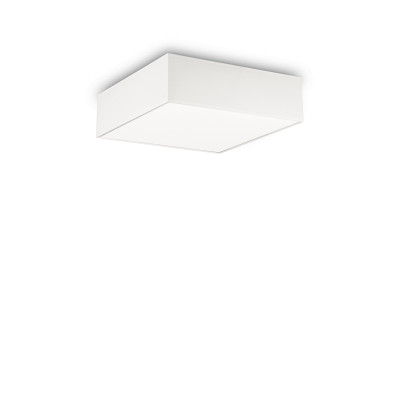 Ideal Lux - Tissue - Ritz PL4 D50 - Plafonnier carré - Blanc - LS-IL-152899