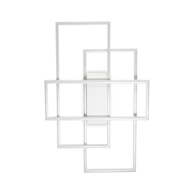 Ideal Lux - Wall - Frame-1 PL - Applique et plafonnier grande en forme rectangulaire - Blanc - LS-IL-230726 - Blanc chaud - 3000 K - Diffuse