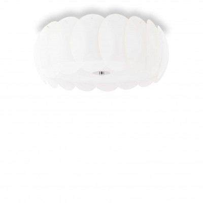 Ideal Lux - White - Ovalino PL8 - Lampe de plafond avec plaques en verre ovales - Blanc - LS-IL-094014