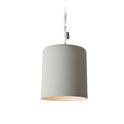 In-es.artdesign - Bin - Bin Cemento - Lampe à suspension - Gris/Blanc - LS-IN-ES050040G-B