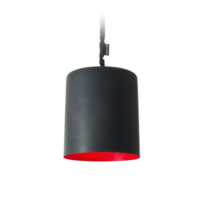 In-es.artdesign - Bin - Bin Lavagna - Lampe à suspension - Noir/Rouge - LS-IN-ES050040N-R
