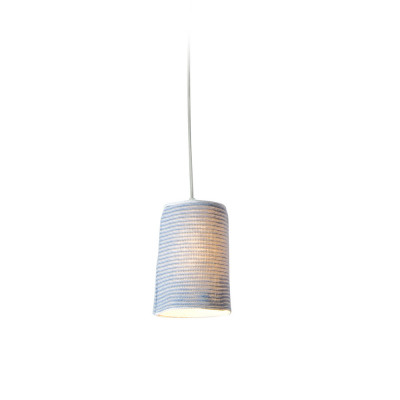 In-es.artdesign - Paint Stripe - Paint Stripe - Lampe à suspension - Tissu rayé bleu - LS-IN-ES050051B