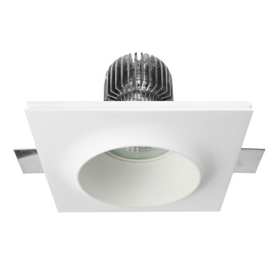 Linea Light - Gypsum - Gypsum O3 FA LED - Spot encastrable au plafond en plâtre - Blanc - LS-LL-60824N45 - Blanc naturel - 4000 K - 45°