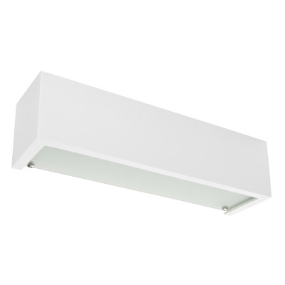 Linea Light - Gypsum - Gypsum W1 AP LED - Applique en plâtre rectangulaire - Blanc - LS-LL-60834N00 - Blanc naturel - 4000 K - Diffuse