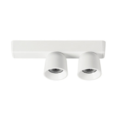 Linea Light - Minion - Minion S2 AP PL LED - Plafonnier à deux spots orientables - Blanc - Blanc chaud - 3000 K