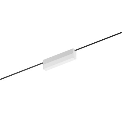 Linea Light - Systèmes et câbles - Iota-C S - Lampe sur cables - Blanc gaufré RAL  9003 - LS-LL-9855 - Blanc chaud - 3000 K - Diffuse