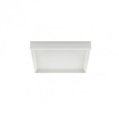 Linea Light - Tara - Tara Q AP PL LED M - Plafonnier moderne carré taille M - Blanc - LS-LL-8328 - Blanc chaud - 3000 K - Diffuse