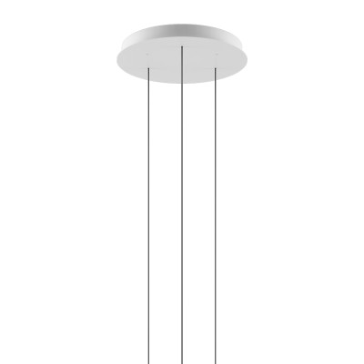 Lodes - Patères - 3 Lights Roud Cluster - Rosace de plafond pour trois lampes - Blanc opaque - LS-ST-100014
