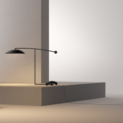 Lumen Center - Classic collection - Orbit TL - Lampe de table design - Noir mat - LS-LC-ORB102 - Très chaud - 2700 K - Diffuse