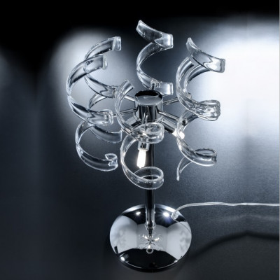 Metal Lux - Astro - Astro TL M - Lampe de table en verre et métal - Transparent - LS-ML-206-123-01