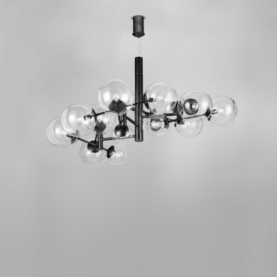 Metal Lux - Bubble - Global SP 16L - Suspension 16 lumières - Noir - LS-ML-262-800-03