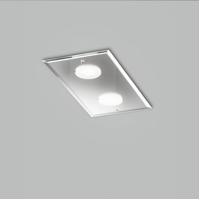 Metal Lux - Professional - Dado PL 2L - Plafonnier rectangulaire 2 lumières - Miroir - LS-ML-259-302-01