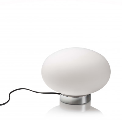 Nemo - Round  - Maga TL - Lampe de table en verre blanc - Chrome/Blanc - LS-NL-MGA-EWW-12