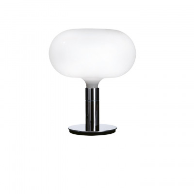 Nemo - Volet - Albini TL - Lampe de table en verre et métal - Chrome/Blanc - LS-NL-ALB-EHW-14