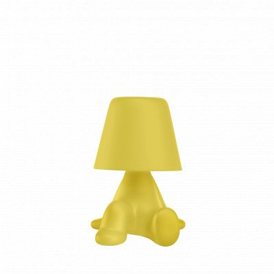 Qeeboo - Brothers - Sweet Brothers BOB TL - Lampe nomade avec touch dimmer intégré - Jaune - LS-QB-43006BB-YE - Blanc chaud - 3000 K - Diffuse