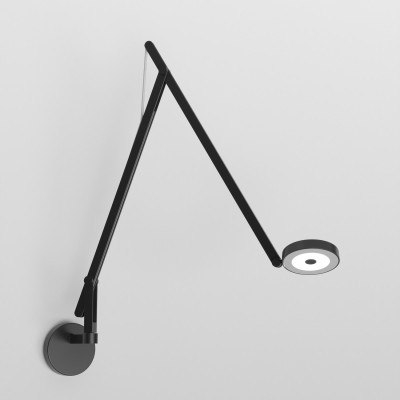 Rotaliana - String - String W2 DTW - Applique dimmable - Noir / argent - LS-RO-1SRW2W0362ZL0 - Dimm to Warm - Diffuse