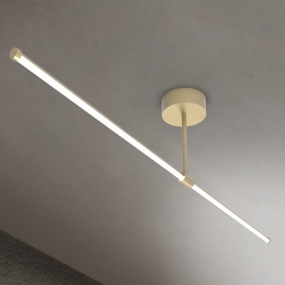 Sikrea - Essentiality - Elia PL LED L - Grand plafonnier LED - Or - Diffuse