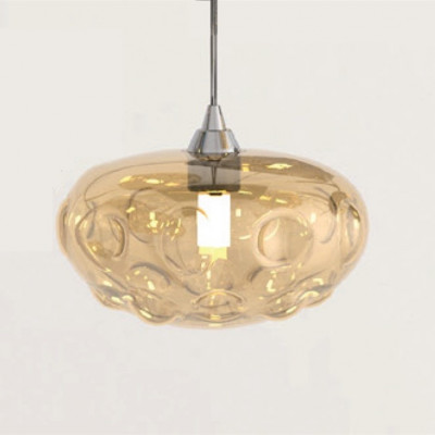 Sikrea - Glass - Fenice SP - Lampe à suspension en verre soufflé - Ambre - LS-SI-8064