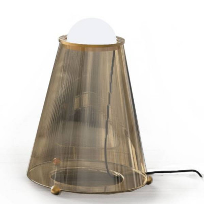 Sikrea - Mix - Hi! TL - Lampe de table en verre - Bronze - LS-SI-9719