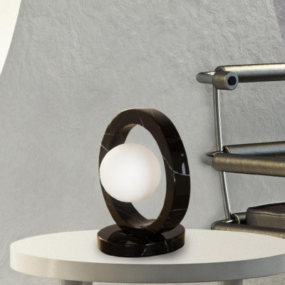 Sikrea - Onde - Dea L TL - Lampe de table moderne - Noir/Blanc - LS-SI-9870