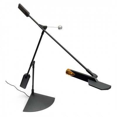 Stilnovo - Lama - Halley TL LED - Lampe de table articulée - Noir - Diffuse