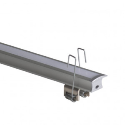 tech-LAMP - Profils linéaires - Lus Recess A - Profil linéaire encastrable 9,8W - Aluminium - Diffuse