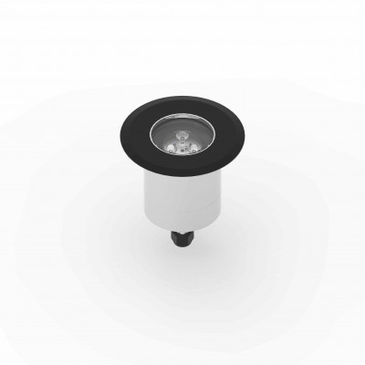 tech-LAMP - Spots carrossables/piétinables - Inta FA Round - Spot à encastrer carrossable ronde 5,1W - Noir RAL 9005