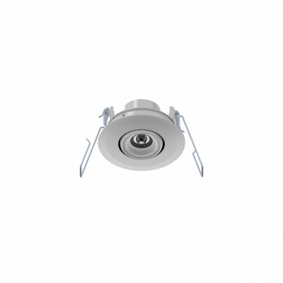 tech-LAMP - Spots orientables - Giovo 1W FA Round - Spot encastrable orientable ronde 1W - Gris béton clair