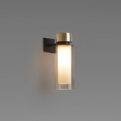 Tooy - Osman & Quadrante - Osman AP 1L inc - Lampe encastrable - Laiton / transparent / noir mat - LS-TO-560.45.C2-C41