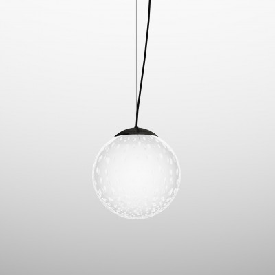 Vistosi - Bolle - Bolle SP 25 LED - Suspension en forme de sphére - Anthracite/Blanc - Diffuse